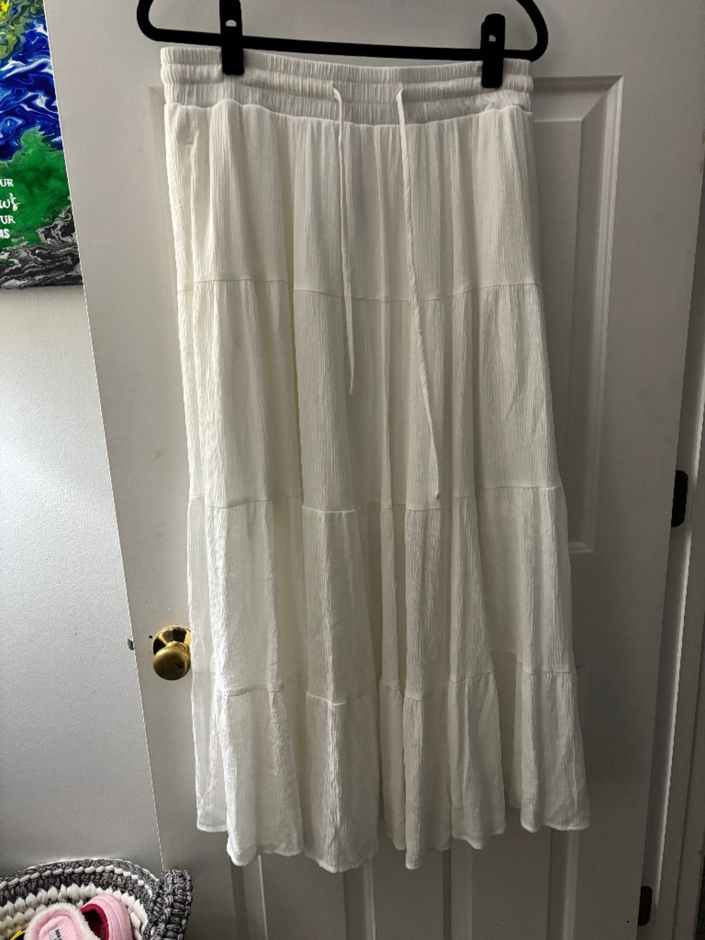 Torrid maxi skirt white 0 12